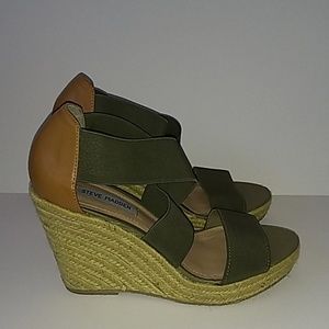 Steve Madden Green Wedges
